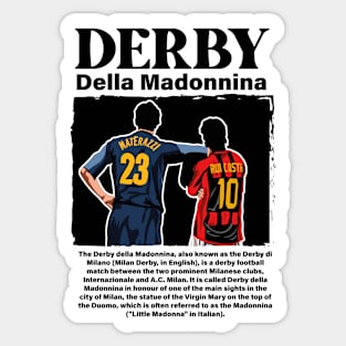 derby of milano Sticker